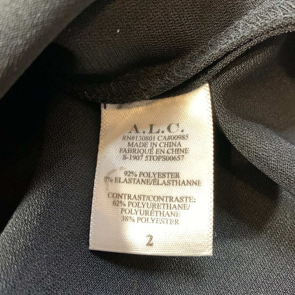 A.L.C. Dallas Sleeveless Black Keyhole Top - Picture 10 of 11